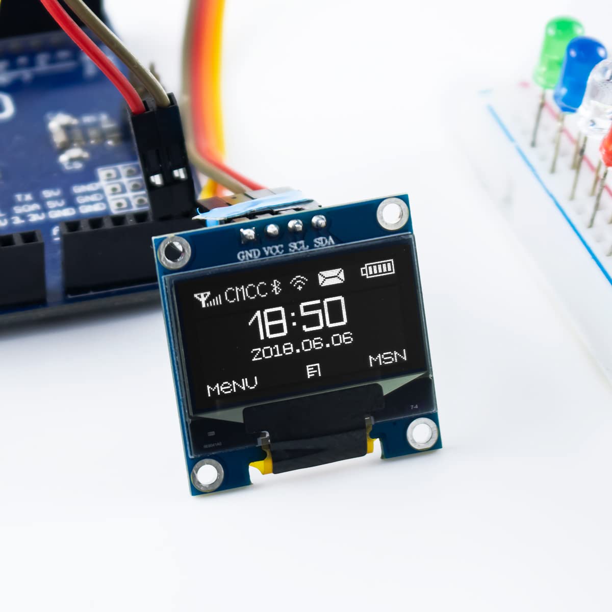0.96 Inch OLED I2C IIC Display - Home Automation Arduino 评论和价格