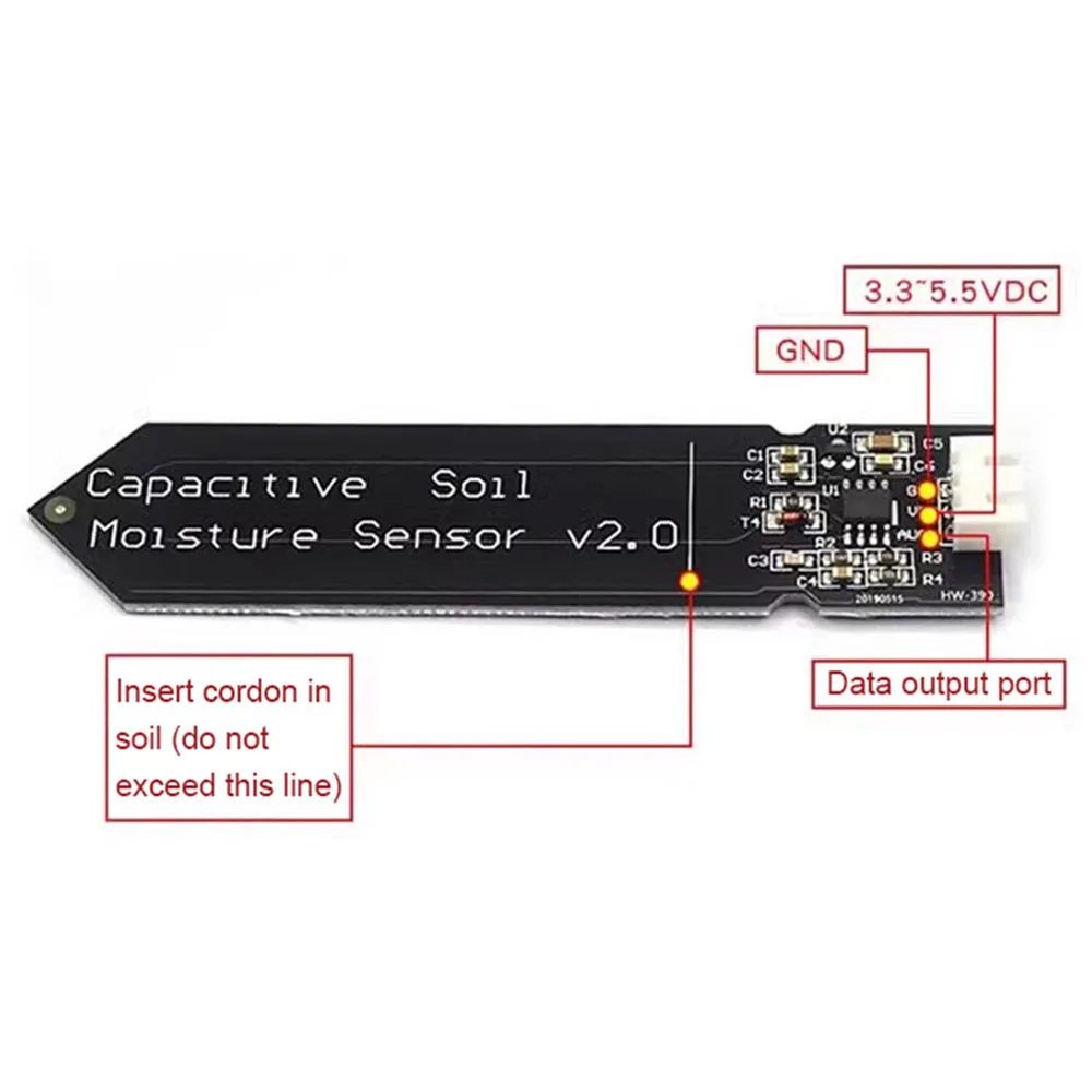 5/10PCS Capacitive Soil Moistu - Home Automation Arduino 评论和价格