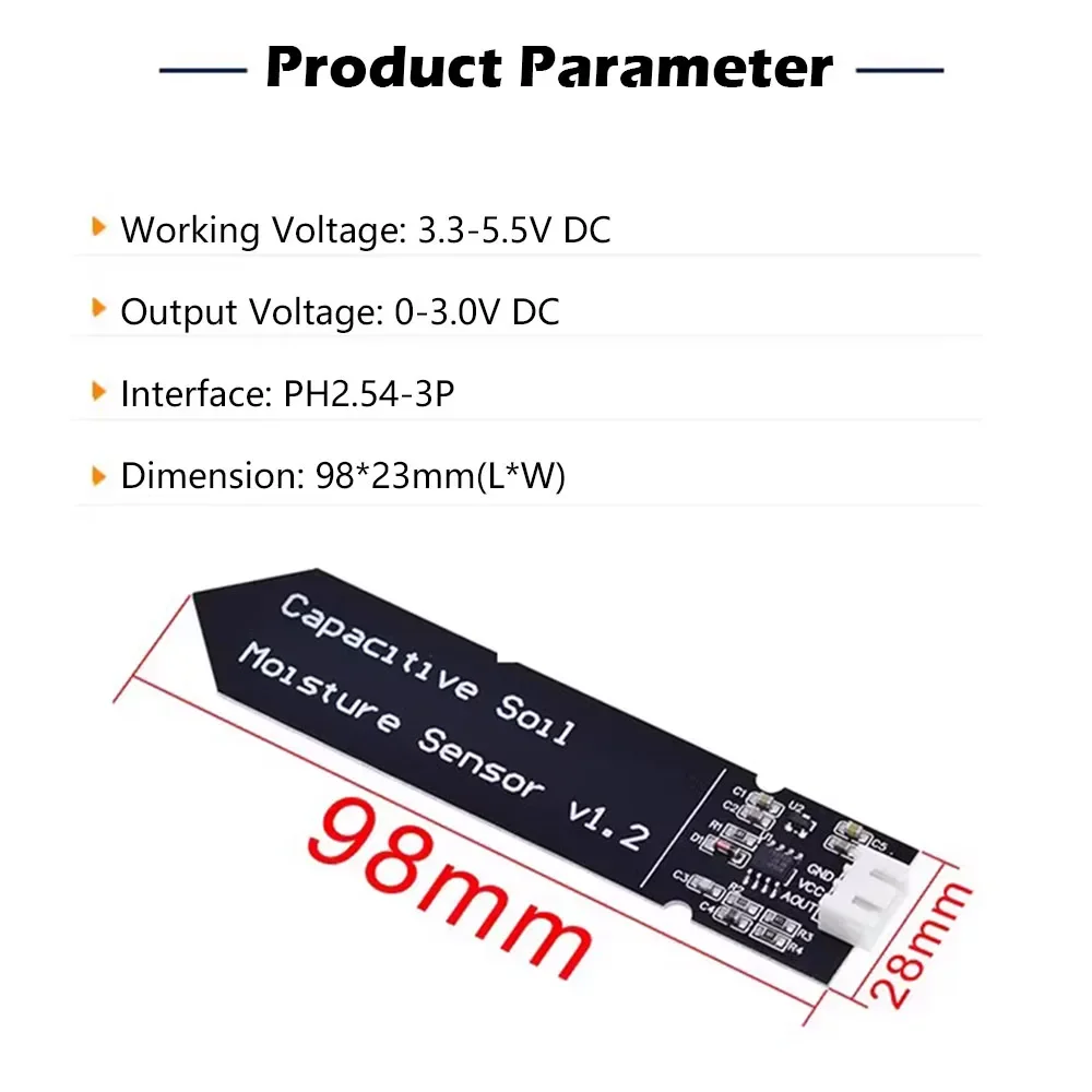 5/10PCS Capacitive Soil Moistu - Home Automation Arduino 评论和价格
