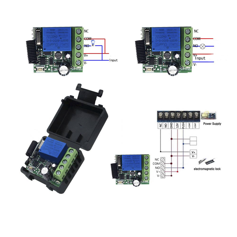 10A Relay Receiver Module DC 1 - 433Mhz Receiver Module 评论和价格